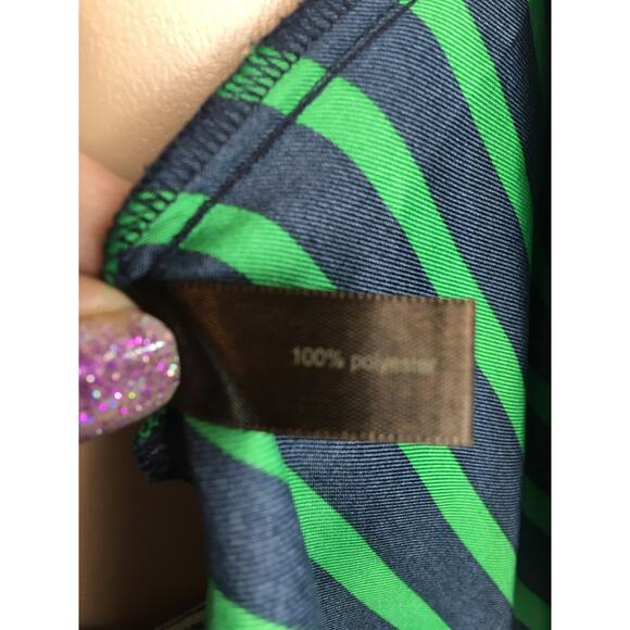 The‎ Limited Blouse Top Womens X-Small Button-Down Blue & Green Stripes - Picture 11 of 11